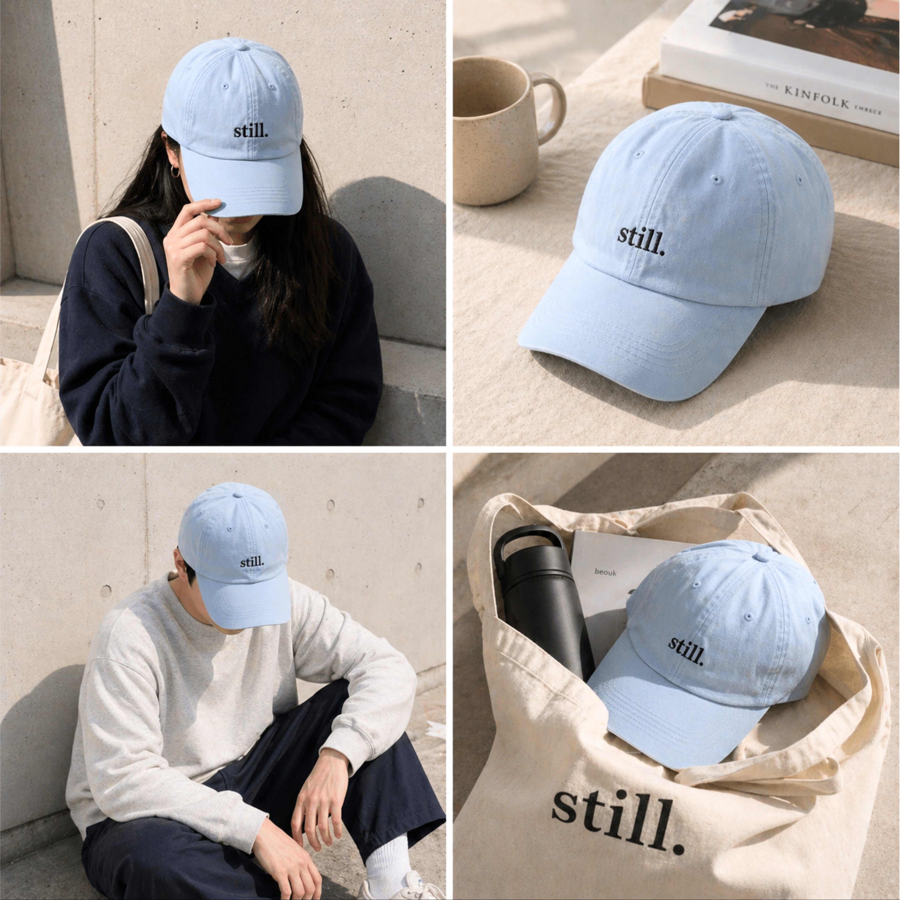Still Sky Signature Cap | Gorra Bordada Azul Cielo