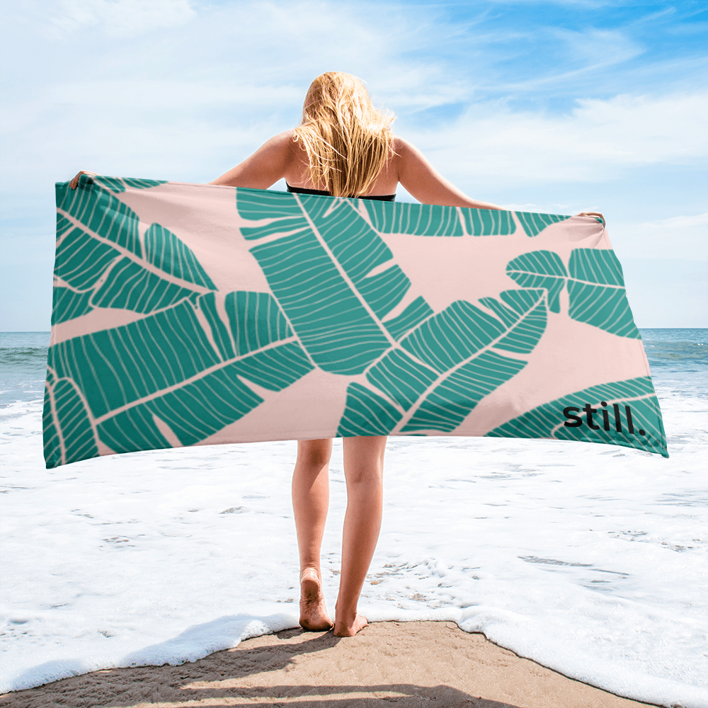 Bananen-Strandtuch — Pink Summer Edition