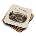 A Cup for Quiet Souls — Forest Wolf Coaster Set