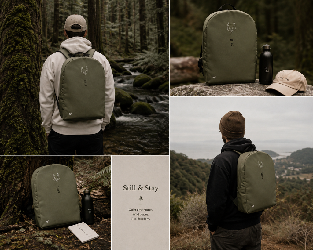 Still & Stay Forest Olive Backpack