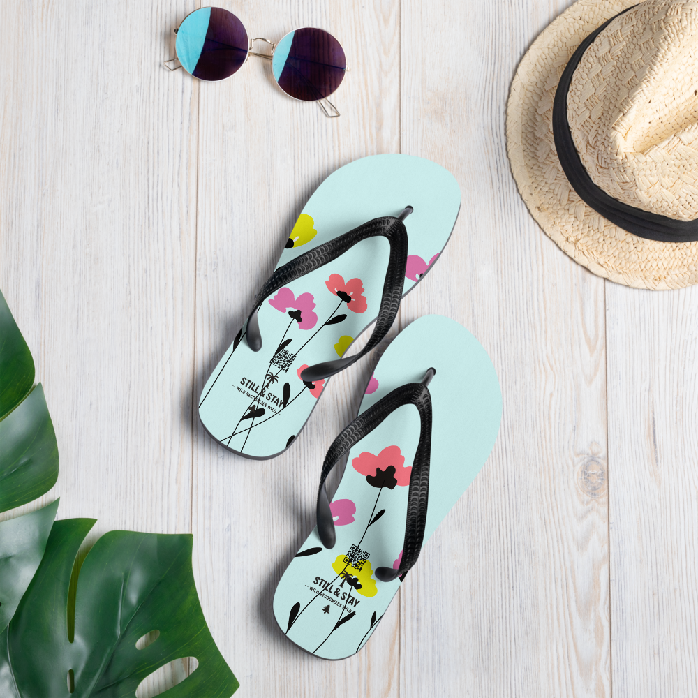 STILL & STAY — Wild Bloom Flip-Flops