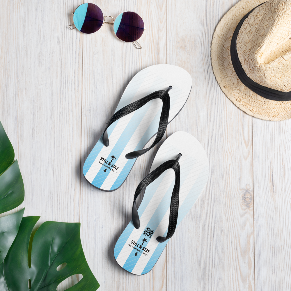 STILL & STAY — Coastal Stripe Flip-Flops
