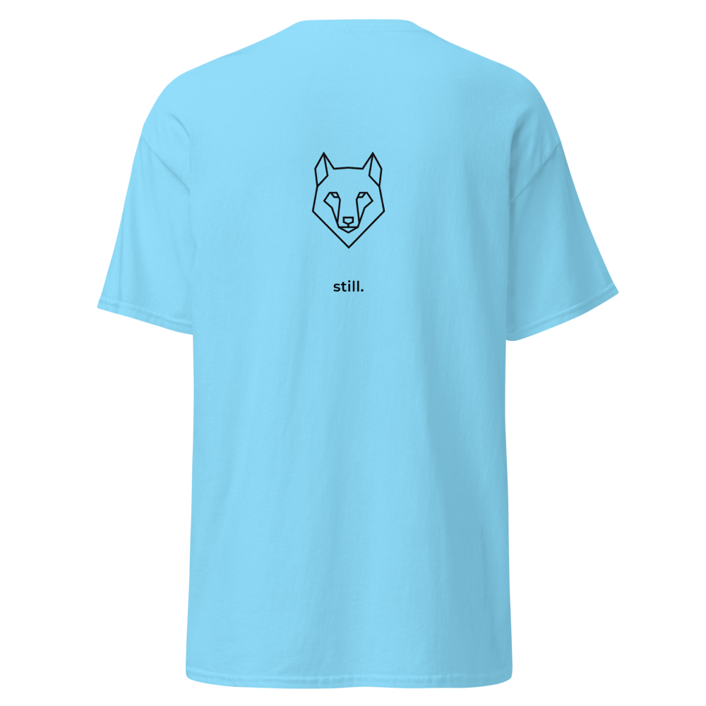 Still Sky Wolf Embroidered Tee | Camiseta Bordada 100% Algodón