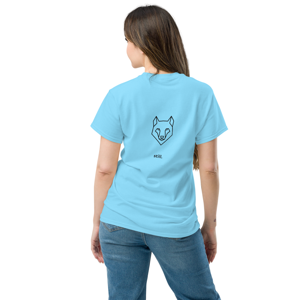 Still Sky Wolf Embroidered Tee | Camiseta Bordada 100% Algodón