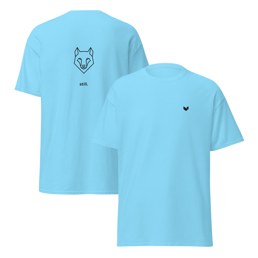 Still Sky Wolf Embroidered Tee | Camiseta Bordada 100% Algodón